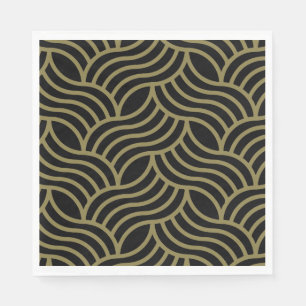 Art Nouveau Pattern Print Napkin