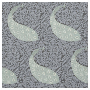 Art Nouveau Peacock Classic Vintage Bird Fabric