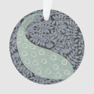 Art Nouveau Peacock Classic Vintage Bird Ornament