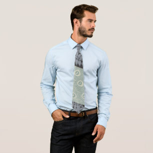 Art Nouveau Peacock Classic Vintage Bird Tie