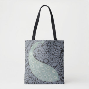 Art Nouveau Peacock Classic Vintage Bird Tote Bag