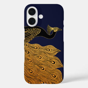 Art Nouveau Peacock Will Bradley iPhone 16 Case