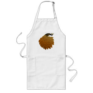 Art Nouveau Peacock Will Bradley Long Apron