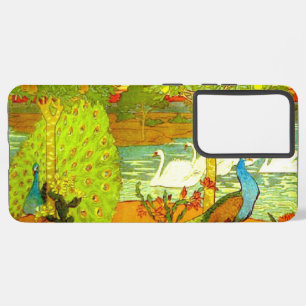 Art Nouveau Peacocks and Swans Samsung Galaxy Case