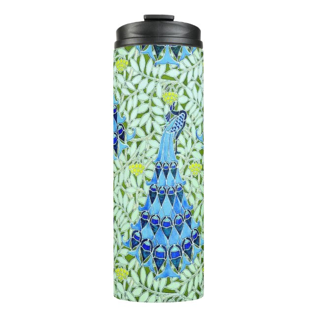 Art Nouveau Peacocks Travel Mug (Front)