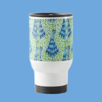 Art Nouveau Peacocks Travel Mug