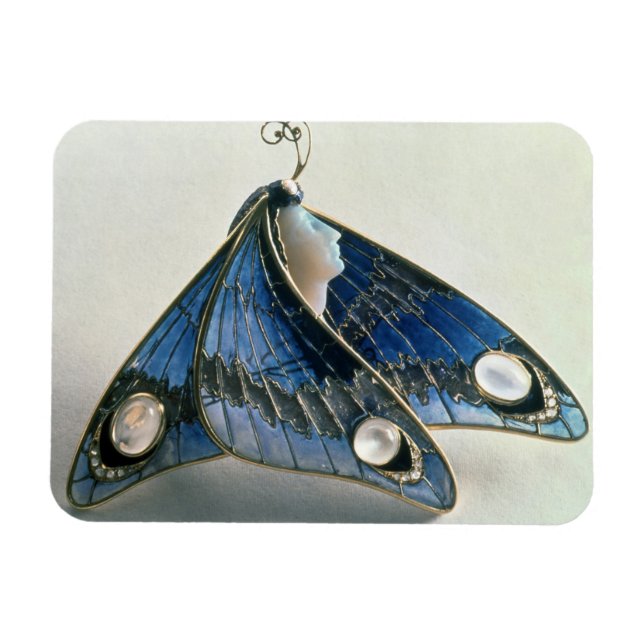Art Nouveau pendant in the form a butterfly, c.190 Magnet (Horizontal)