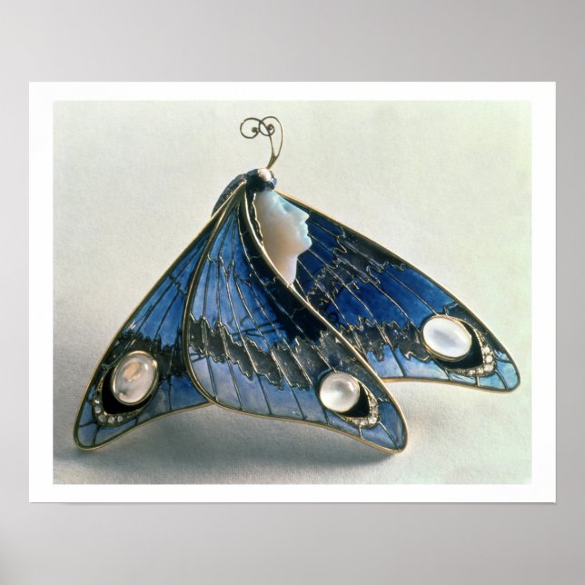 Art Nouveau pendant in the form a butterfly, c.190 Poster (Front)