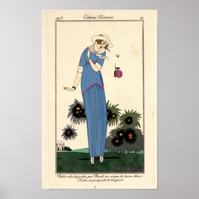 Art Nouveau Petite robe de Jardin Poster (Front)