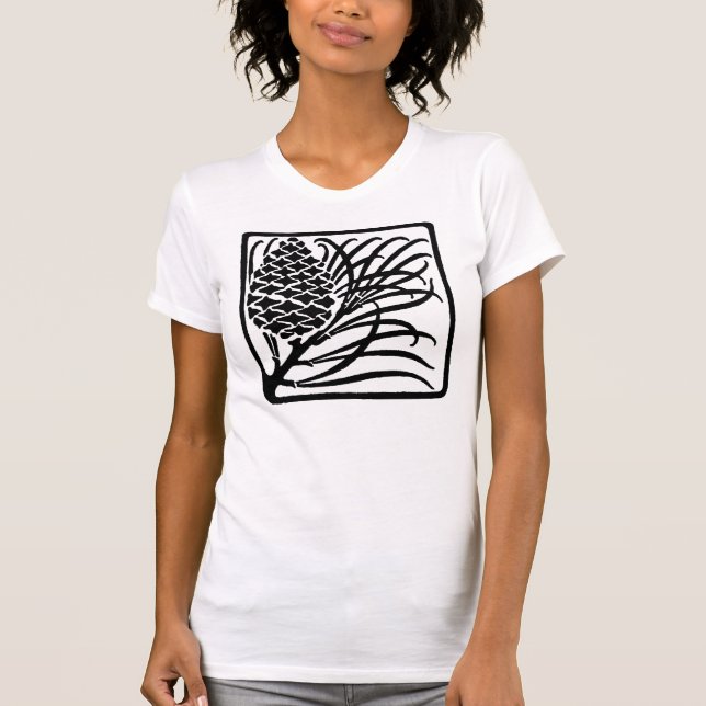 Art Nouveau Pine Cone T-Shirt (Front)