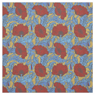 Art Nouveau Poppies 1897 - 002 Fabric