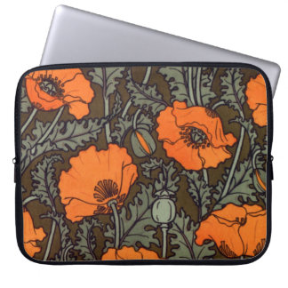 Art Nouveau Poppies Laptop Sleeve