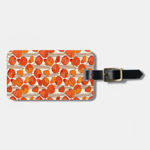 Art Nouveau Poppies Luggage Tag