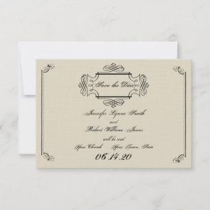 Art Nouveau Posh Wedding Save the Date