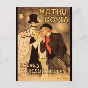 Art Nouveau Postcard - Mothu et Doria