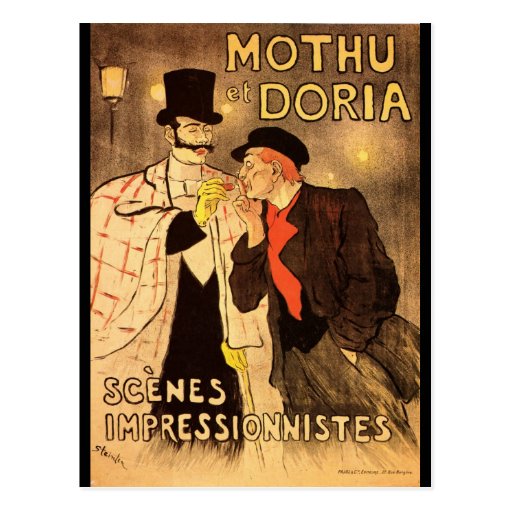 Image of Art Nouveau Postcard - Mothu et Doria