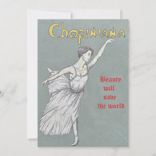 Art Nouveau Poster Holiday Card