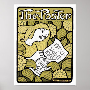 Art Nouveau Poster Print: "The Poster" by Berthon