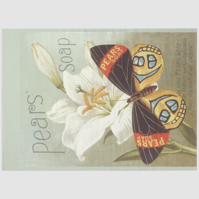 Art Nouveau Poster Soap Decoupage Tissue Paper (Front)