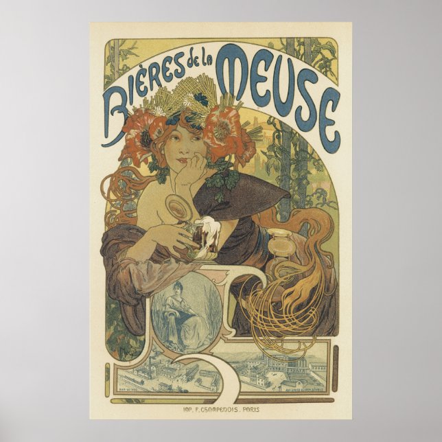 Art Nouveau Posters  - French Beauty (Front)