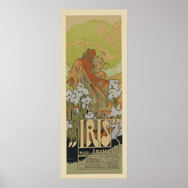 Art Nouveau Posters - Iris (Front)