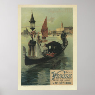 Art Nouveau Posters - Venice / Paris
