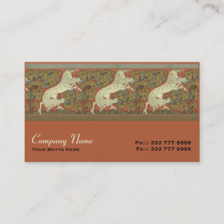 Art Nouveau Prancing Horse - Customise Business Card