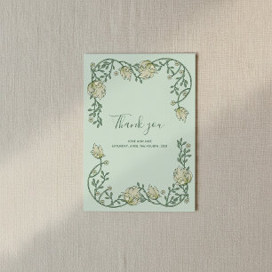 Art Nouveau pretty frame thank you
