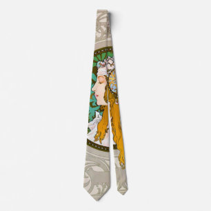 Art Nouveau Profile 1895 Tie