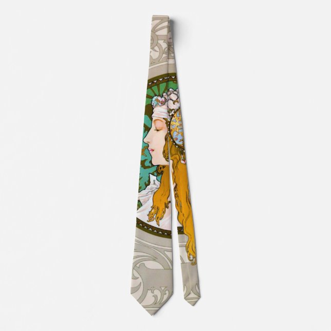 Art Nouveau Profile 1895 Tie (Front)