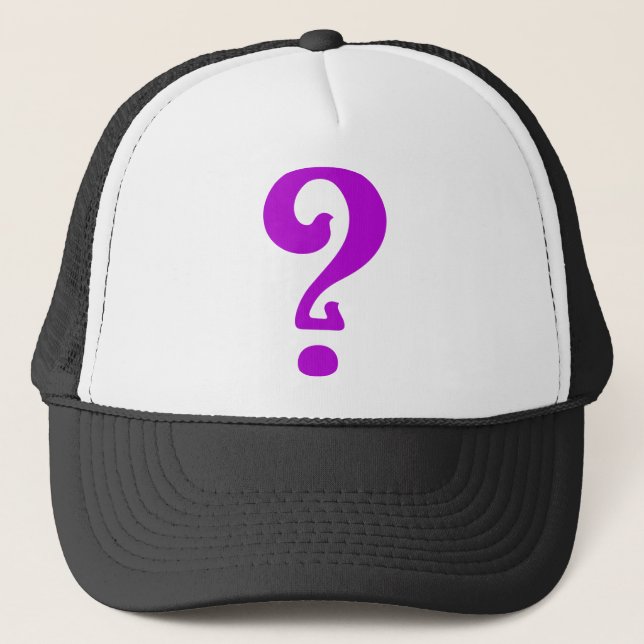 Art Nouveau Question Mark Trucker Hat (Front)
