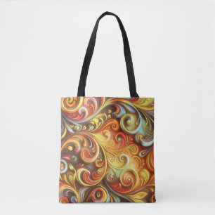 Art Nouveau: Radiant Baroque twirls Tote Bag