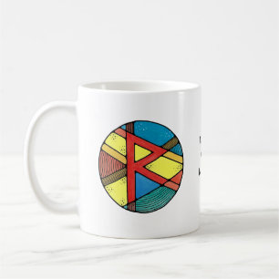 Art Nouveau Raidho Rune Mug – BALANCE!