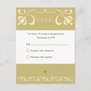 Art Nouveau Response Card