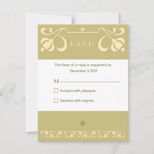 Art Nouveau Response Card (Front)