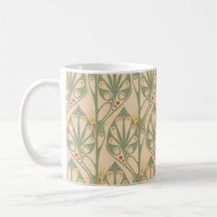 Art Nouveau, Retro Wallpaper Design. Coffee Mug