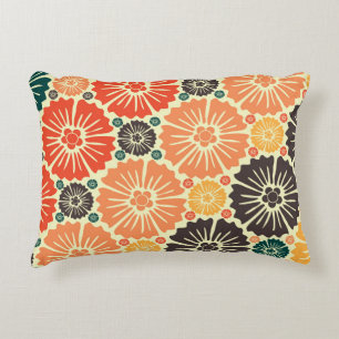 Art Nouveau Retro Wallpaper Design. Decorative Cushion