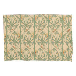 Art Nouveau, Retro Wallpaper Design. Pillowcase