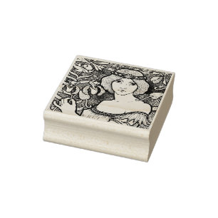 Art Nouveau  Rubber Stamp