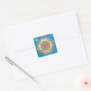 Art Nouveau’s Majolica Tiles Square Sticker