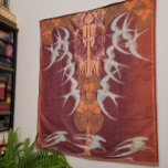 Art Nouveau Scottish Highlands Tapestry<br><div class="desc">Indulge your love of Beautiful Old Books with this Art Nouveau book cover featuring Swallowtail birds,  stylised gold thistles,  belt and sword. Theme of Scotland. From the decorative cover of an antiquarian book of the Scottish Highlands and Islands.</div>