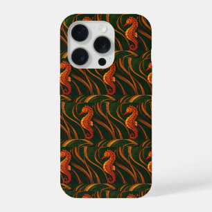 Art Nouveau Seahorse iPhone 15 Pro Case