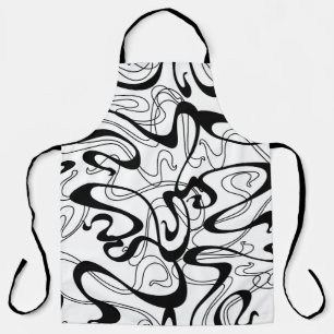 Art Nouveau seamless pattern. Curl texture in vint Apron