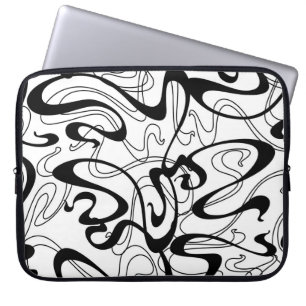 Art Nouveau seamless pattern. Curl texture in vint Laptop Sleeve
