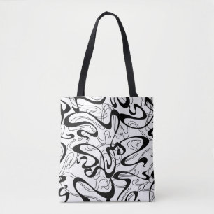 Art Nouveau seamless pattern. Curl texture in vint Tote Bag