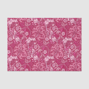 Art Nouveau Seaweed Floral, Fuchsia Pink Tissue Paper