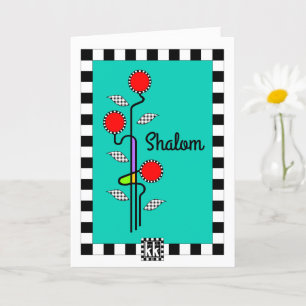 Art Nouveau Shalom greeting card
