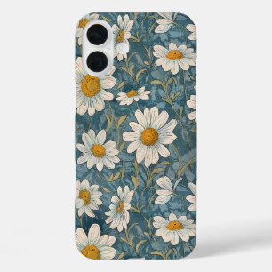 Art Nouveau Shasta Daisies iPhone 16 Plus Case