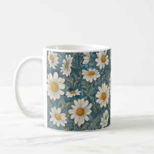Art Nouveau Shasta Daisies Coffee Mug