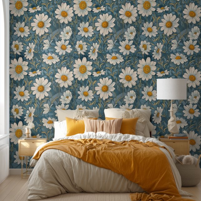 Art Nouveau Shasta Daisies Wallpaper (Creator Uploaded)